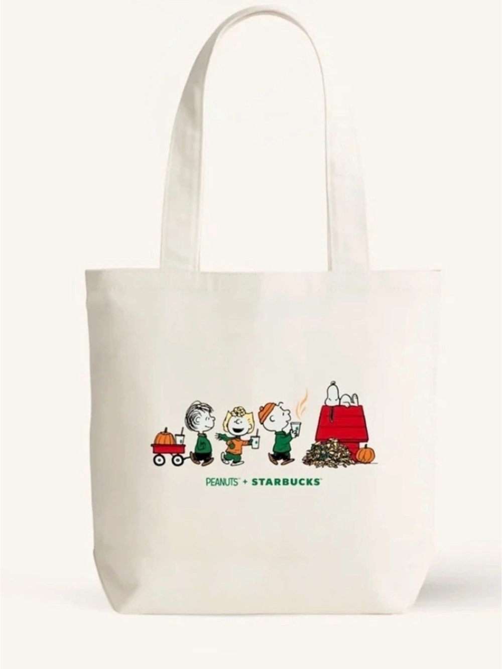 Starbucks Peanuts x Starbucks tote White